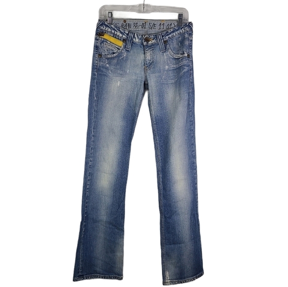 G-Star Raw Studs Custom Distressed Boot Cut Sz 28‎
